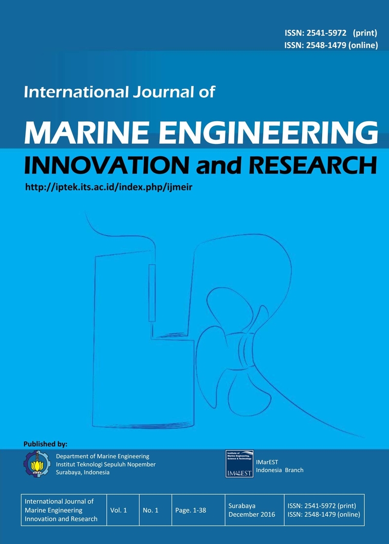 International Journal of Marine Engineering Innovation and Research Vol. 1 - No. 1